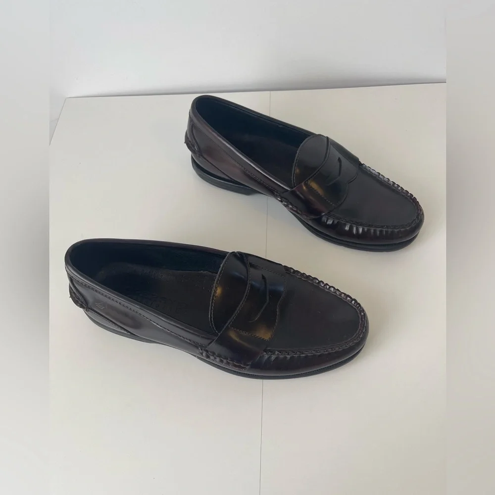 Sperry Men's Tremont Penny Loafers in burgundy 8M